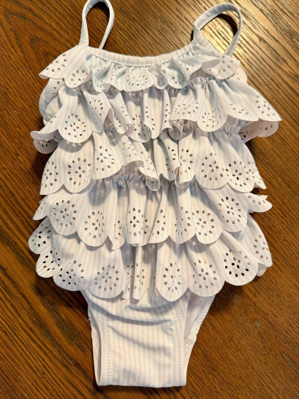 GAP Baby Girl Ruffle One Piece Swimsuit